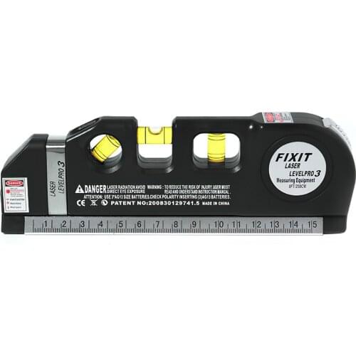 Multipurpose Laser Level Horizon Vertical Measure Laser tape Measure Leveling Device Aligner Standard Rulers Building Tools