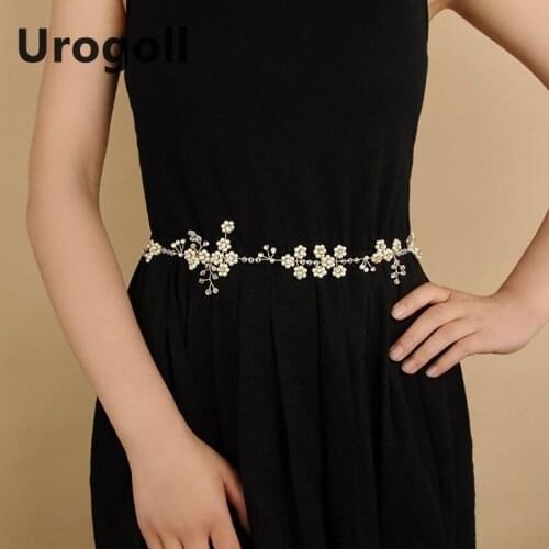 Fashion Bridal Belts Headband Wedding Accessories Sash Handmade By Crystals And Pearls For Women Party Dress