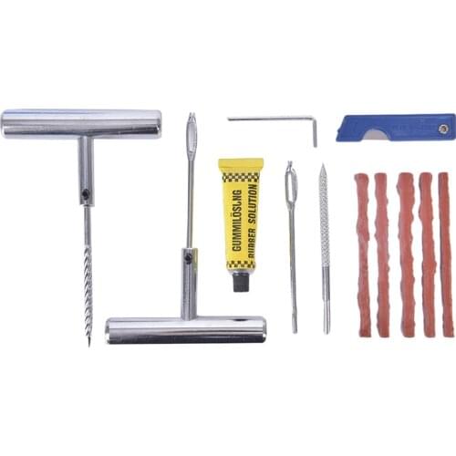Tire Puncture Repair Kit Car Van Motorcycle Bike Tire Repair Tools Emergency