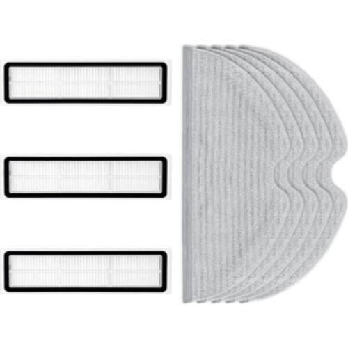 Hepa Filter And Mop Rag Pad Replacement Kit For Xiaomi Dreame Bot L10 Pro Model Name: RLS5L Robotic Vacuum Cleaner Parts