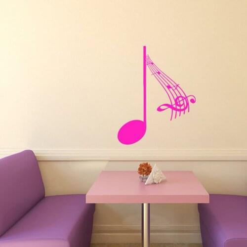 Wall Decals Music Note Musical Scale Melody Home Decor Art Murals Kids Children Room Decoration Nursery Wall Sticker Poster