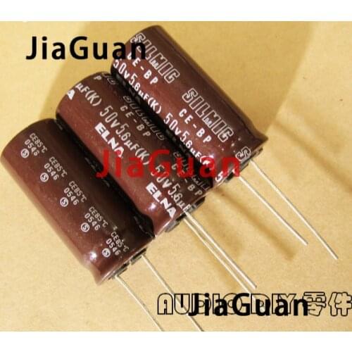 4PCS NEW ELNA SILMIC CE-BP RBL 5.6uF/50V 10% 16X35MM 5.6uf 50v audio electrolytic capacitor bp 50V5.6UF Non-polar