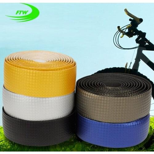New High Quality Cycling Road Bike Sports Bicycle Cork Handlebar Tape + 2 Bar Plug Carbon Fibre belt Fiber strap MNSM0048