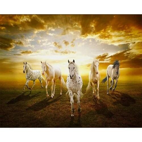 Beibehang Custom wallpaper home decor background Ben horse oil painting living room bedroom TV sofa background wall 3d wallpaper