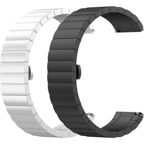 Luxury 22mm Watch Strap Stainless Steel for Huawei Watch GT/honor magic Quick Release Watchband For TicWatch Pro Wristband +Tool