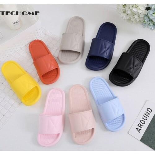 Anti-slip Shoes Men Flip Flops Slides Unicex Slippers Summer Beach Eva Soft Sole Slide Sandals Couples Home Indoor Bathroom