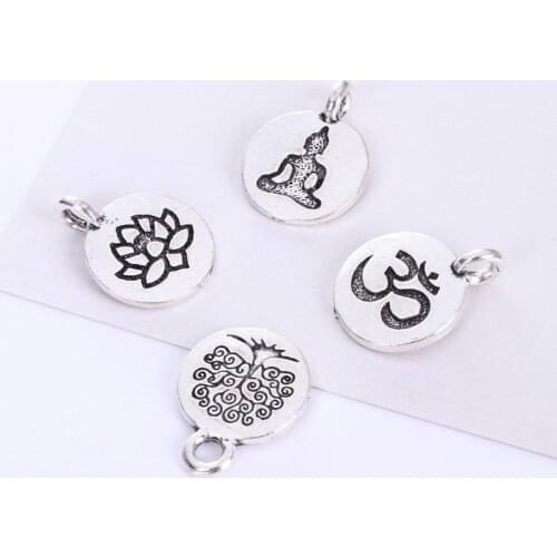 Pendant Antique Buddha Pendant Necklace Amulet Ancient Jewelry Pendant Bracelet Jewelry Body Protection Yoga Buddha Statue Lotus