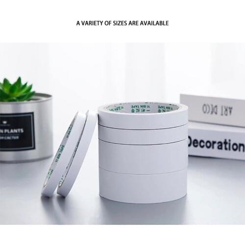 10M/1PC Super Slim Strong Adhesion Double Sided Sticky Tape White Powerful Two Sided Tape For Office Supplies