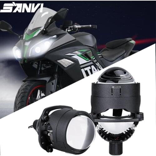 SANVI 35W 6000k S8 Bi LED Projector Lens Headlight H4 H7 9005 9006 Car Motorcycle Headlight Retrofit kits RHD and LHD Headlamp