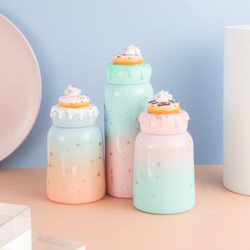 Vacuum 304 stainless steel cup childrens exclusive animal insulation cup gift water cup