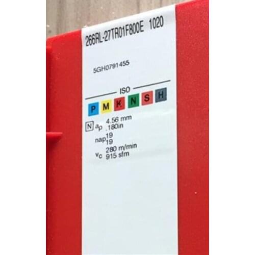 10PCS CARBIDE INSERT 266RL-27TR01F800E 1020
