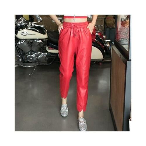 Top brand Fashion 2020 New Real Sheep Leather Pants BP2 high quality