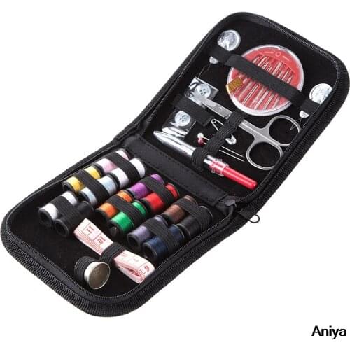 27pcs Sewing Tools Set Creative Handmade Portable Travel Sewing Box Needlework Set Household Beginner Sewing Bag Household Kit