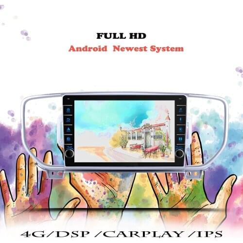 DSP Car Radio Android 10.0 Carplay For Kia Sportage 4 QL 2016 2017 2018 Navigation GPS Multimedia Player Audio 2din DVD Cassette