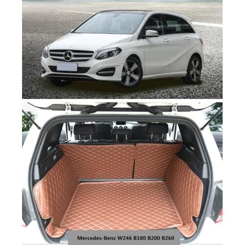 For Mercedes-Benz B Class W246 B180 B200 B260 2012-2018 High Grade Full Rear Trunk Cargo Mat Tray Liner Protector Foot Pad