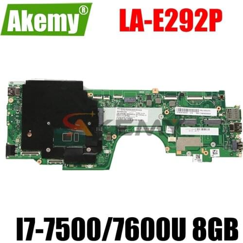 FRU 01HY153 01HY155 CIZS3 LA-E292P For Lenovo ThinkPad Yoga 370 laptop motherboard W/ I7-7500/7600U 8GB RAM 100% fully tested