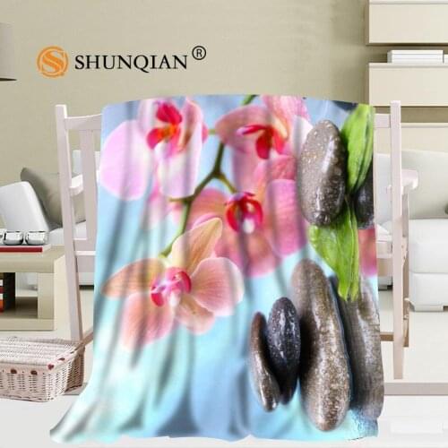 Hot Sale custom flower and stone Blanket Manta Falafel Blanket Sofa/Bed/Plane Travel Bedding 56x80inch 50X60inch 40X50inch