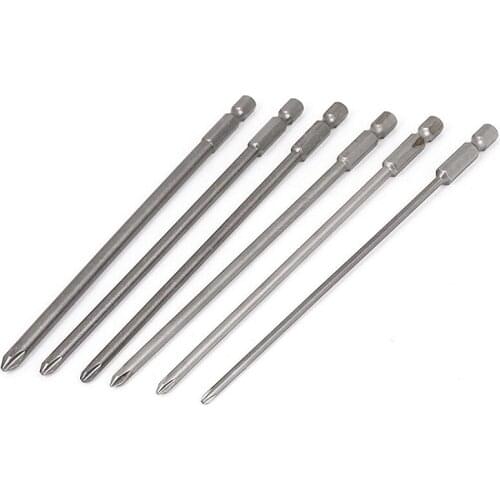 GTBL 150mm Long Round Shaft Magnetic Phillips Screwdriver Bits Set 6 In 1