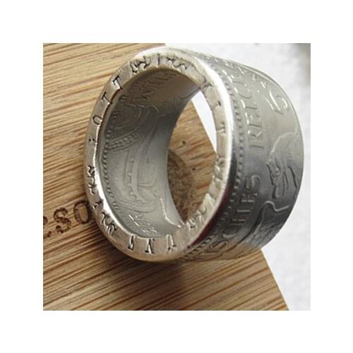 90% Silver Germany Silver Coin Ring 5 MARK 1913 'eagle' Handmade In Sizes 8-16
