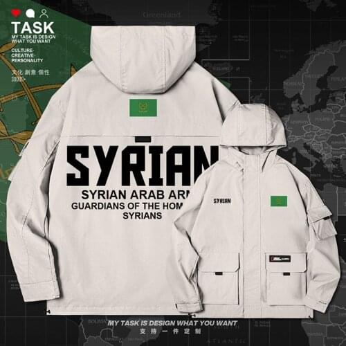 Syrian Arab Republic Syria SYR Arabic men jacket hooded Land Force logo army fan for men printed long sleeve clothes autumn