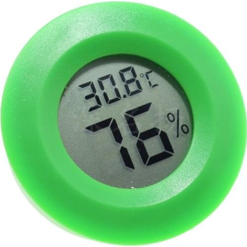 Mini LCD Thermometer Hygrometer Practical Digital Indoor Round Thermometer Hygrometer LCD Display Temperature Humidity Meter