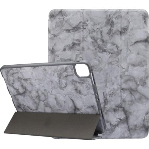 Soft TPU Protective Cover with Pencil Slot for iPad Pro 11 2020 PU Leather Auto Sleep Wake UP Smart Case for iPad Pro 11+Pen