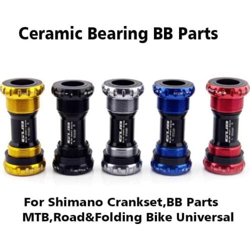 GUB Bicycle Bottom Brackets C-68 Ceramic BB 68 Bottom Bracket Shell 68/73MM Screw/Thread Type BSA Crankset Bearings Bicycle Axis