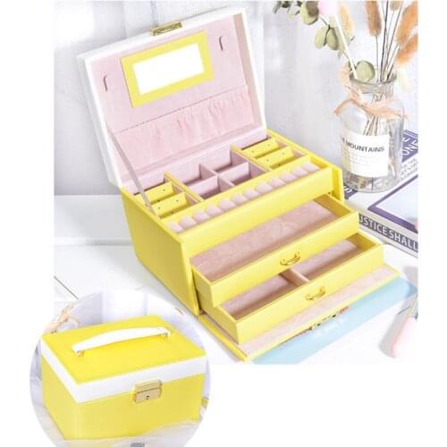 New Fashion Travel Portable Multi-function Earrings Earrings Jewelry Storage Box