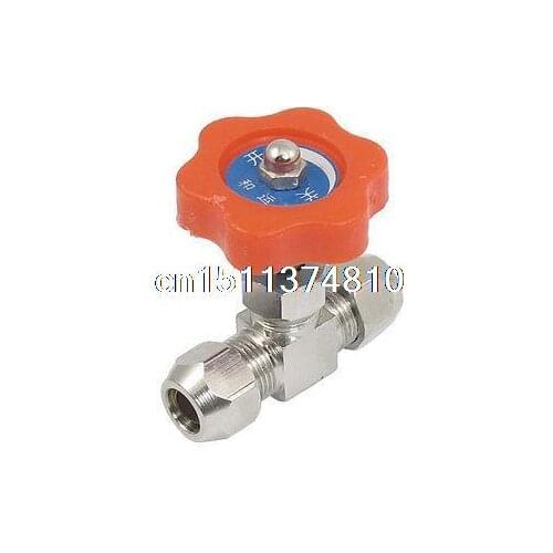 Pneumatic Component 8.5mm Diameter Water Air Pipe Metal Stop Valve