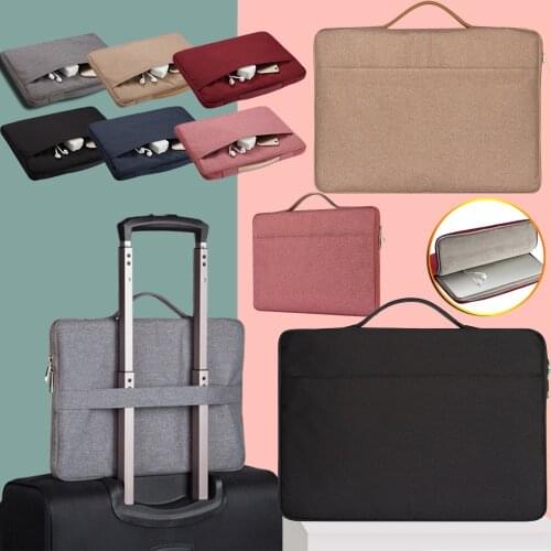 Portable Waterproof Laptop Bag Sleeve 11.6 12 13.3 14 15.6 Inch for Macbook Huawei HP Xiaomi ASUS Lenovo Universal Computer Bag