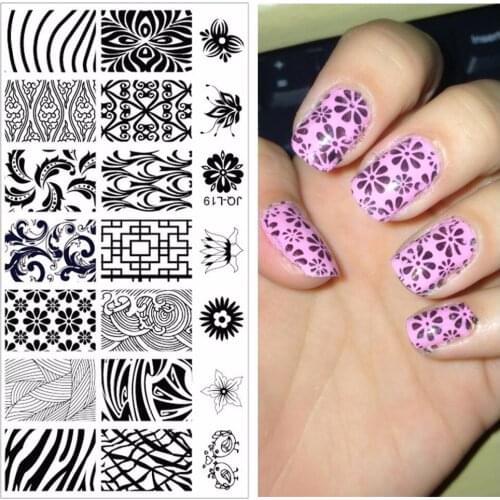 Professional Nail Art Stamper Fashion Nail Art Stainless Steel Stamp Image Plate For Diy Nail Art #JQ-L19