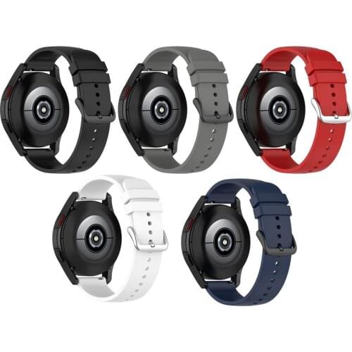 Silicone Strap For Samsung Galaxy Watch4 Classic 20mm Replacement Wristbands For Galaxy Watch4 20mm Round Tail Fit