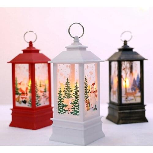 Christmas Lantern Light Merry Christmas Decorations for Home 2021 Christmas Tree Ornaments Xmas Gifts New Year