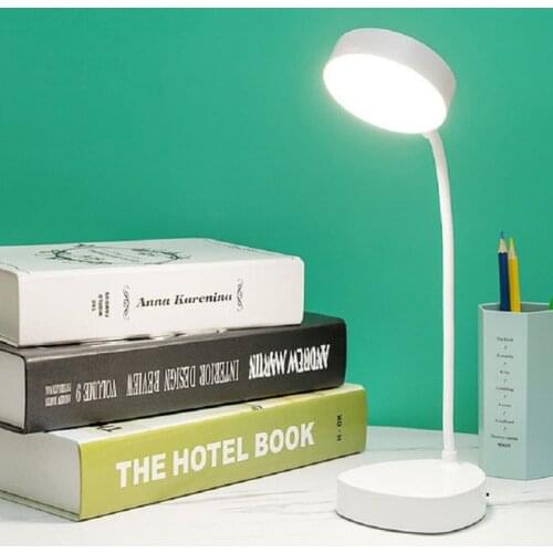 LED Desk Lamp Three-color Dimmable Touch Desk Lamp USB Charging Reading Eye Protection Desk Lamp Learning Home Night Light