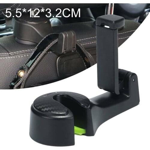 Universal 1pc Car Seat Tablet Bracket Headrest Hooks With Phone Holder Backseat For Support Mobile Seat Kid Clip Stand Mount