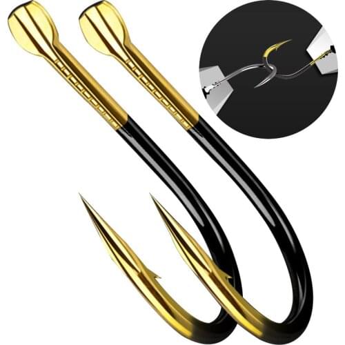 Yuewins 10pcs/lot Fishing Hook 3#-14# Colored Tungsten Alloy Fishhooks Carp Barbed Hook Fishing Accessories QA1138