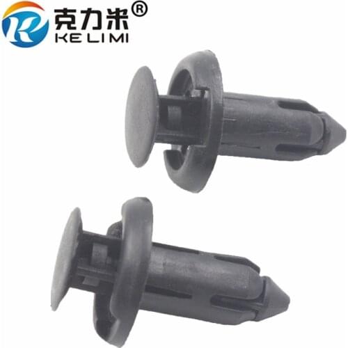 100Pcs Auto Bumper Fasteners Plastic Rivet Push Type Retaining Clip 8mm Hole For Toyota Car Accessories Retainers