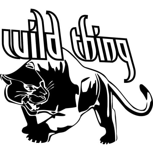 18*16cm Wild Thing Cat car sticker Tuning Vinyl Decal Sticker Handsome And Cool Stickers car sticker