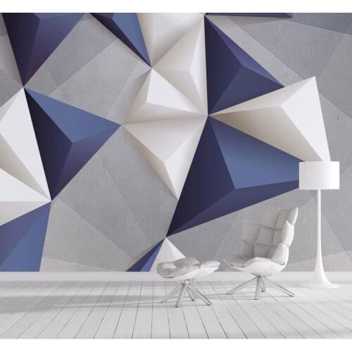 3D Wall Wallpaper For Walls 8D modern geometry wall stickers for living room and TV Wallpaper paper mural 3d Wall Mural decorate