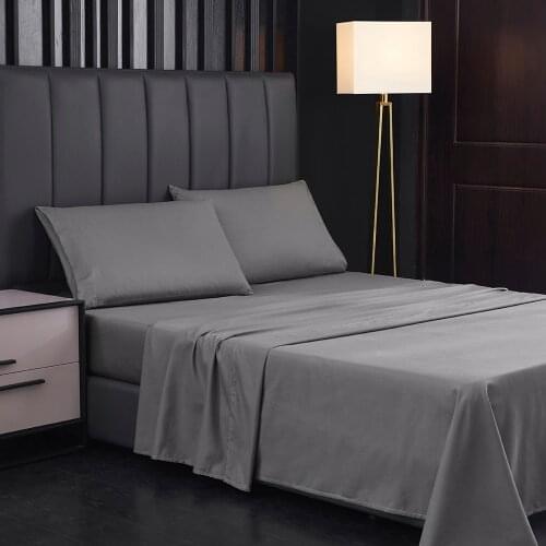 85G Brushed Fabric Pure Color Bedspread Hat 4-Piece Set With Various Color Specifications