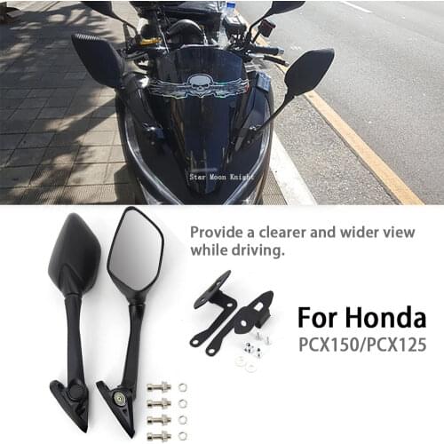 For Honda PCX 150 125 pcx 125 150 Aluminum Motorcycle Rearview Mirrors Handlebar Rear View Side Mirror Modification Accessories