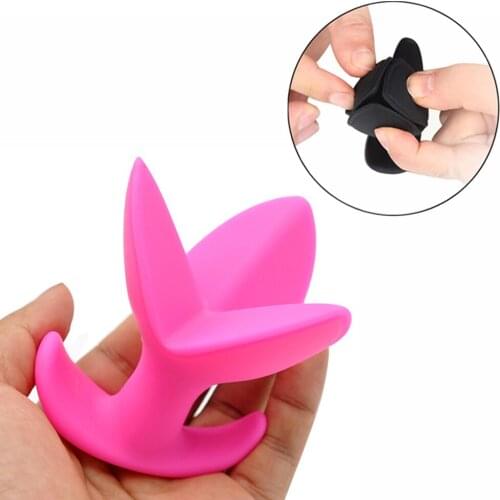 Manyjoy Anal Sex Toys Flower Opening Anal Plug Silicone Opening Butt Plug Anal Expander G Spot Prostate Stimulator Anus Dilator