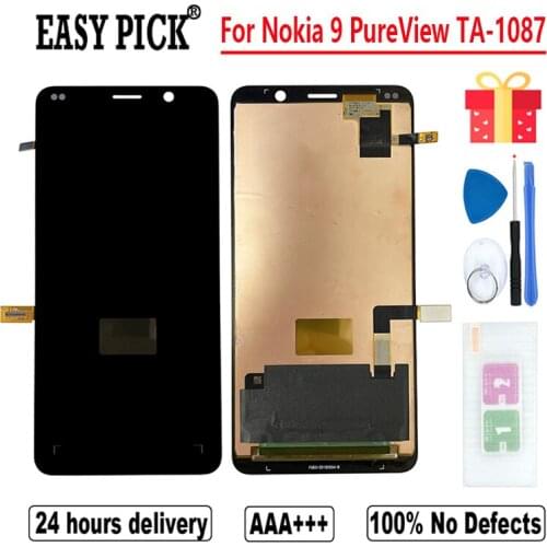 For Nokia 9 PureView TA-1087 TA-1082 TA-1094 LCD Display Touch Screen Digitizer Assembly Replacement Part Free Tools
