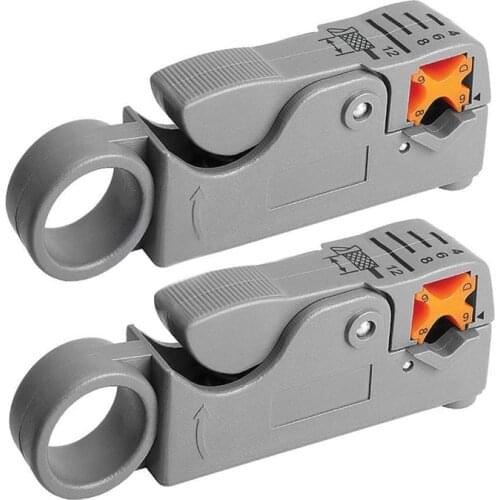 2x New Coaxial Cable Stripper Coax Stripping Tool RG59 RG58 RG6