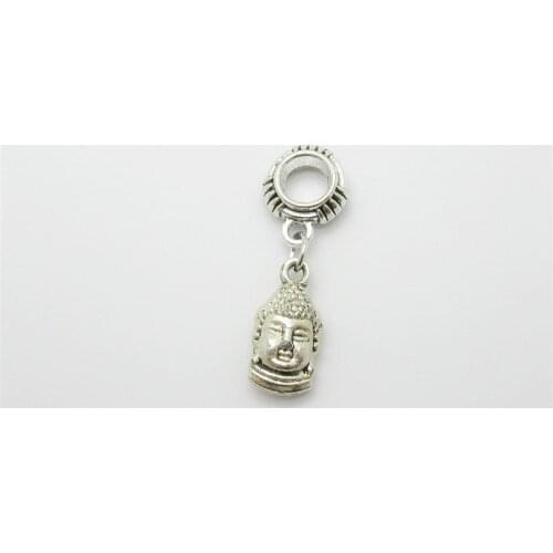 Classic 20pcs Buddha charms big hole loose bead fit Pandora bracelet pendants DIY