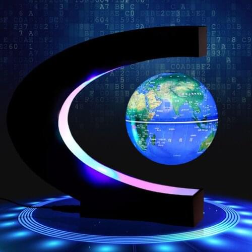 2020 NEW Magnetic Levitation Globe Floating World Map Ball Lamp Cool Lighting Office Home Decoration Terrestrial Globe Lamp