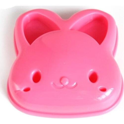 K92A Pink Rabbit Shape Sandwich Bread Mold Cookie Cake Cutter Mould Maker DIY Cutter