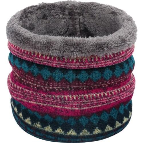 New Winter Warm Knitted Neck Warmer Thick Women Men Scarf Collar Outdoor Ski Climbing Scarf For Men Women Children Plush Scarves