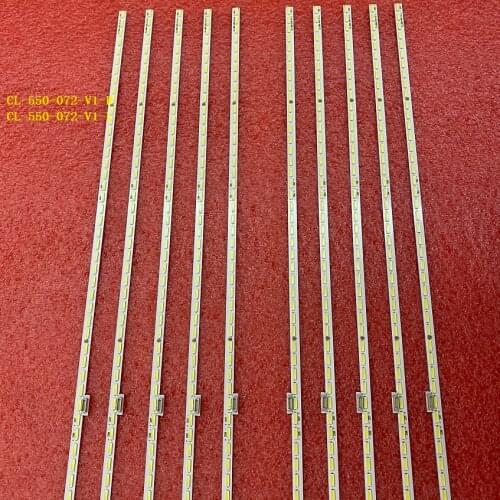 5set=10pcs LED backlight strip for 55PUS7101 LK10024666-AO CL-550-072-V1-R L TPT550U2-EQLSJA.G EQLSHA.G