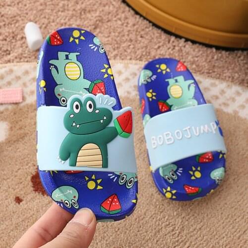 2021 New boys Slippers Summer toddler Boys Indoor Home Soft Bottom Antiskid Baby Sandals Childrens Home Shoes